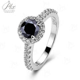 Moissanite Ring 12 Colors Round 1CT 925 Sterling Sliver Fine Jewelry Birth Stones Wedding Gift Women Jewel Ring 925 Silver Ring