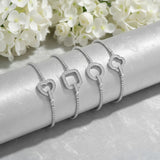 Moissanite Round Cut Multi Style Lock Design Bracelet Premium Radiant Jewelry Versatile Lock Trendy Bracelet Popular Gift Idea