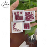 Multi-Size Princess-Cut Lab-Grown Ruby Wholesale Which Can Be Used As DIY Jewelry Raw Materials Such As Rings Earrings Necklaces Etc