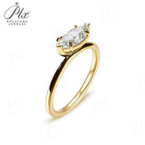 Marquise Ring 10K 14K 18K Gold S925 6prongs Moissanite Diamond D Color VVS1 Clarity for Woman Wedding Birthday Gift Party Charms