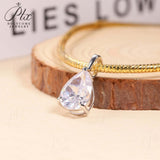 8-16 CT Custom Necklace Pear Cut Moissanite White 925 Sterling Silver Jewelry High-Quality Premium Christmas Gift Hypoallergenic