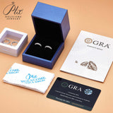 Moissanite Earring 1.6mm Diamond D Color VVS1 925 Sterling Sliver Plated White Gold Hoop Earring for Women Wedding Party Jewelry