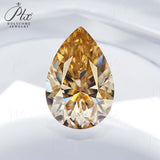 Multicolor Pear Shape Moissanite Diamond Wholesale Loose Stones Lab Grown for Gemstone Charms Engagement Jewelry GRA Certificate