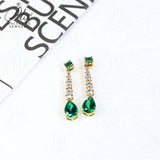 Custom Earrings Lab Grown Gemstones Pear Shape 925 Silver Anniversary Birthday Gift Hypoallergenic No Fade Factory Outlet Charm