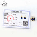 Moissanite Earrings Emerald/Ruby/Sapphire Styles 925 Silver Gift-Ready Hypoallergenic Fade-Resistant Factory-Direct Women Only