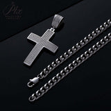 Dazzling Moissanite Hip-hop Cross Necklace - Hypoallergenic Choice for Easter Gifting to Family For Both Men and Women