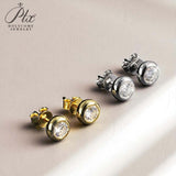 1CT Round Moissanite Diamond Stud Earrings for Women S925 Sterling Silver Earring Wedding Party Fine Jewelry