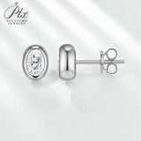 1CT Round Moissanite Diamond Stud Earrings for Women S925 Sterling Silver Earring Wedding Party Fine Jewelry