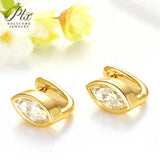 1CT Marquise Earrings D Color Moissanite/Ruby/Colombian 10k 14k S925 Plated Gold Ear Stud for Woman Engagement Christmas Party