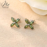 Horseshoe Clover Plated Moissanite Earrings & Necklace - Classic Design Daily Wear Hypoallergenic Ideal Gift