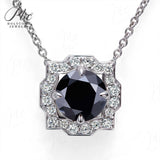 Moissanite 1ct Multicolor Classic Herry Necklace Pendant 925 Sterling Sliver Wedding/Birthday Jewely With Certificates Charms