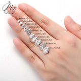 Moissanite Stone Princess Heart Marquise Emerald Radiant Round Pear Oval Cushion Asscher Cut GRA Certificate 0.3ct-5ct