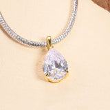 8-16 CT Custom Necklace Pear Cut Moissanite White 925 Sterling Silver Jewelry High-Quality Premium Christmas Gift Hypoallergenic