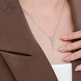 Moissanite Necklace 925 Sterling Silver with VVS1 Clarity Available in Various Styles Elegant Sparkling Jewelry for Women