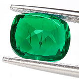Bulk Wholesale Fat Rectangular Colombian Man-Made Cultivated Emeralds Multiple Sizes Can Be Used As DIY Jewelry Raw Materials