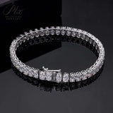 925 Silver 4*6mm Egg-Shaped Tennis Bracelet With D-Color Moissanite Unisex Ideal Gift For Gifting