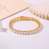 925 Sterling Silver Lab Gemstone Zircon Bracelet 5mm D Color VVS1 With GRA Hip-Hop Tennis Bracelet Party Jewelry For Women Men