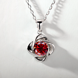 Moissanite Diamond 6.5mm 1CT Necklace For Womens Solitaire Pendant 925 Silver Chains D White  Jewelry Customized Gift