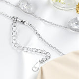 Gradient Moissanite Necklace for Women 3 Gems Pear Cut Certified Luxury Pendant 0.5-5CT Jewelry Sterling Silver 925