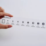 CUSTOM ZIRCON SETS - COMPARISON CHART FOR VARIOUS SHAPES AND SIZES SUITABLE FOR JEWELRY TOOLS