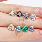 Lab Grown Loose Moissanite Diamond Wholesale Multicolor Trillion Shape VVS1 Clarity for Gemstone Making GRA Certificate Beads