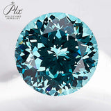 Round Cut Lab-Grown Paraiba Loose Stones - Perfect Christmas Gift For Festive Gifting
