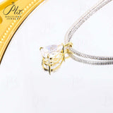8-16 CT Custom Necklace Pear Cut Moissanite White 925 Sterling Silver Jewelry High-Quality Premium Christmas Gift Hypoallergenic
