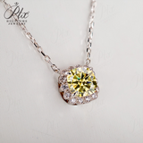 Holycome Pendant 925 Silver 38cm-42cm  Moissanite VVS1 Engagement Pendant Necklace for Women Anniversary Gift