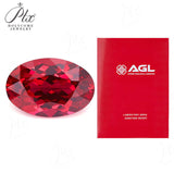 0.21-25.5CT Multi-Size Loose Oval-Shaped Lab-Grown Ruby DIY Exquisite Jewelry Raw Material