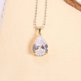 8-16 CT Custom Necklace Pear Cut Moissanite White 925 Sterling Silver Jewelry High-Quality Premium Christmas Gift Hypoallergenic