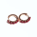 1CT Customize Earrings Moissanite Lab Grown Emerald/Ruby/Sapphire 925 Silver Hypoallergenic Factory Direct Sales for Women Gift