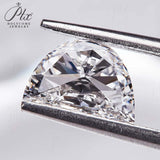 CVD HPHT Half Moon Loose Gemstone 1.02ct E Color VVS2 Lab Grown Diamond IGI Certificate Jewelry Making Materials Rings Nacklaces