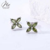 Horseshoe Clover Plated Moissanite Earrings & Necklace - Classic Design Daily Wear Hypoallergenic Ideal Gift
