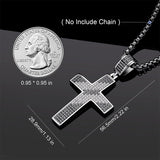 Dazzling Moissanite Hip-hop Cross Necklace - Hypoallergenic Choice for Easter Gifting to Family For Both Men and Women
