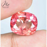 1.9-4.5ct Wide Rectangle Shape Lab-Grown Padparadscha Loose Gems - Perfect Anniversary Surprise