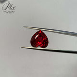 Loose Multi-Size Heart-Shaped Lab-Grown Rubies Exquisite Jewelry Raw Materials Certificate Available