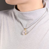 8-16 CT Custom Necklace Pear Cut Moissanite White 925 Sterling Silver Jewelry High-Quality Premium Christmas Gift Hypoallergenic