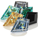 Wholesale Loose Moissanites Stones Kite Cut D Color VVS1 Gemstone Lab Grown Moissanite Diamonds  Jewelry Making Supplies