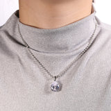 8-16 CT Custom Necklace Pear Cut Moissanite White 925 Sterling Silver Jewelry High-Quality Premium Christmas Gift Hypoallergenic