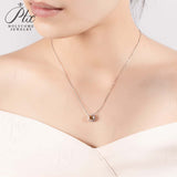 Holycome Pendant 925 Silver 38cm-42cm  Moissanite VVS1 Engagement Pendant Necklace for Women Anniversary Gift