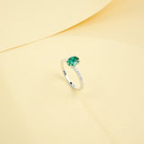 Gemstones Ring Oval Cut Lab Grown Ruby Sapphire Columbia Padparadscha 925 Silver Anniversary Gifts Charms Jewelry for Woman