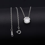 Moissanite  Pendant Luxury 1 Carat VVS1 Rose Gold K Red Color Necklace Clavicle Chain GRA Certified Lab Diamond Women Charms