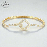 Moissanite Round Cut Multi Style Lock Design Bracelet Premium Radiant Jewelry Versatile Lock Trendy Bracelet Popular Gift Idea