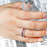 Lab Grown Gemstone Csutomized Jewelry Set Princess Cut All Including Ring Earring Bracelet Sparkling Jewelry Gifts For Women Men