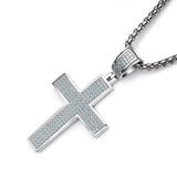 Dazzling Moissanite Hip-hop Cross Necklace - Hypoallergenic Choice for Easter Gifting to Family For Both Men and Women