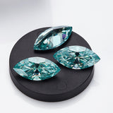 Loose Moissanite Stone Marquise Cut 0.3-10 CT  Few Colors  D Green Blue Black Champagne Color  Excellent Cut Grade Test Positive