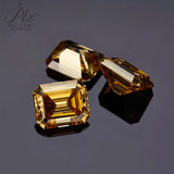 Wholesale Price Moissanite Stone Emerald Cut D Color Blue Green  VVS1 with GRA Certificate 0.5ct-10ct Gemstones