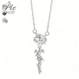Moissanite Necklace 925 Sterling Silver with VVS1 Clarity Available in Various Styles Elegant Sparkling Jewelry for Women