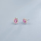 0.8-1.5CT Lab Grown Gemstone Stud Earrings 925 Sterling Silver Material Screw Back Design Suitable for Halloween/Christmas Gifts