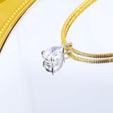 8-16 CT Custom Necklace Pear Cut Moissanite White 925 Sterling Silver Jewelry High-Quality Premium Christmas Gift Hypoallergenic